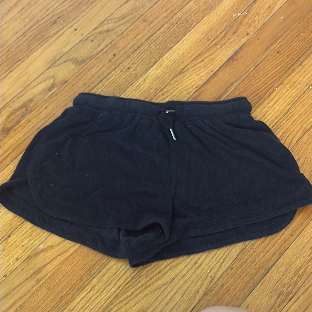 Ocean Drive Black Athletic Shorts with Drawstring Waist